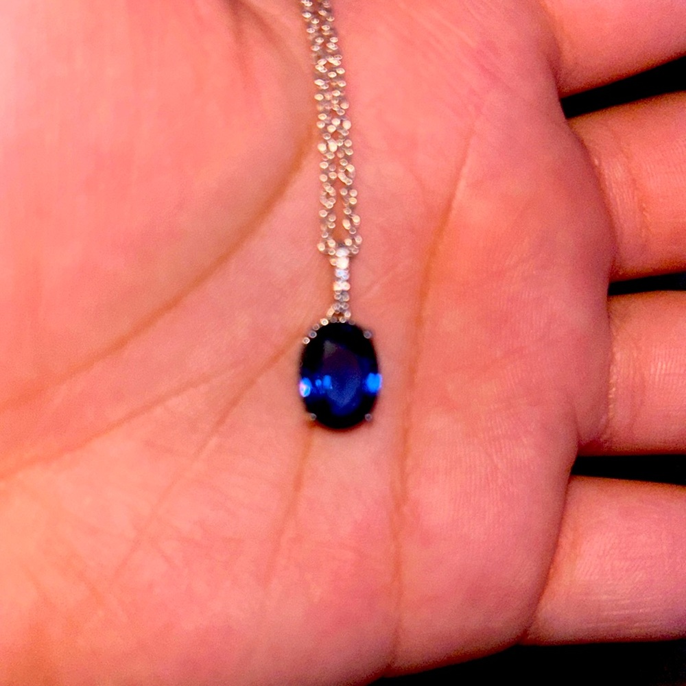 Sparkling blue diamond